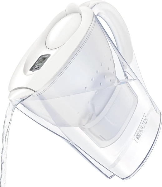 Brita - Jarra filtradora de agua Marella Blanca + 1 cartucho Maxtra 2,4L