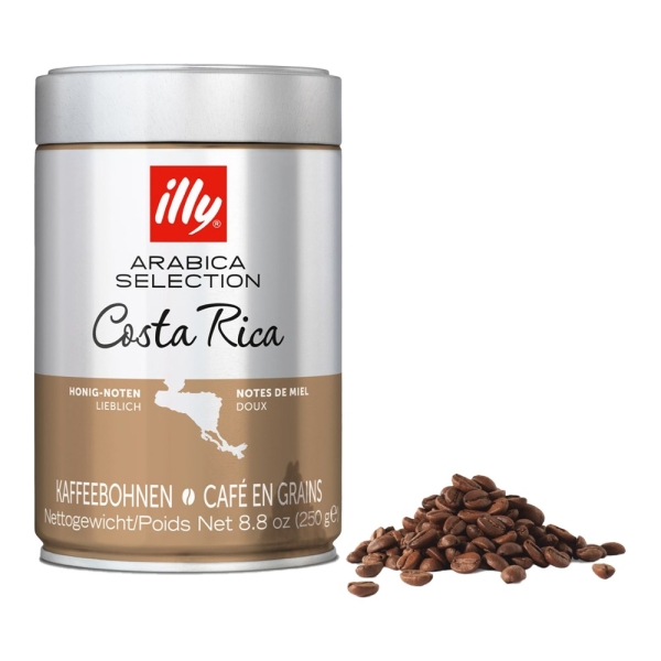 illy - granos de café - Selección Arabica - Costa Rica - 250 gramos