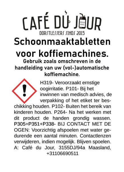 Pastilla limpiadora Café du Jour 1 gramo