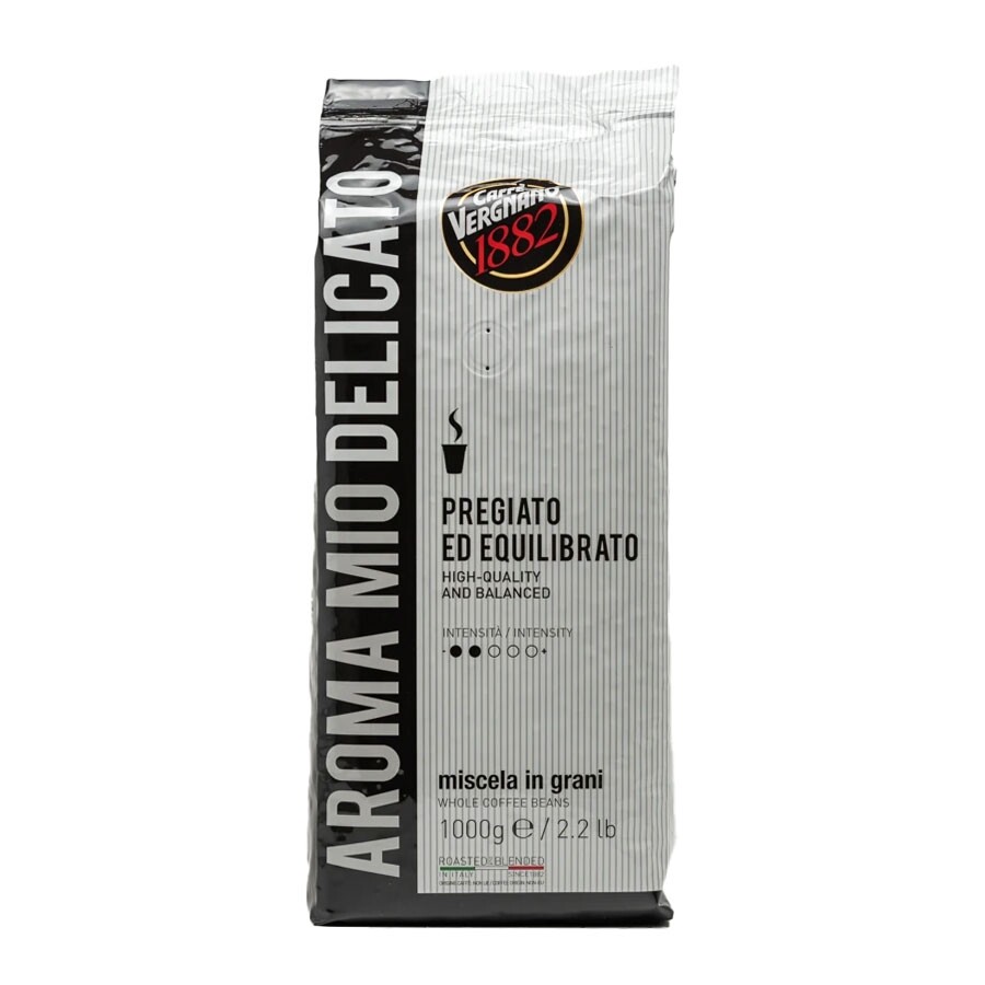 Caffe Vergnano 1882 aroma mio delicato - café en grano - 1 kilo
