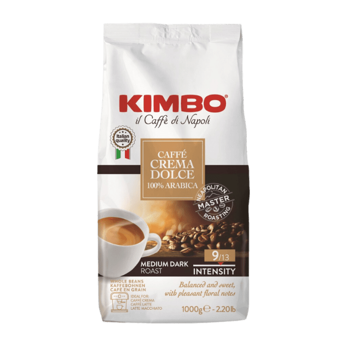 Kimbo Dolce Crema - café en grano - 1 kilo