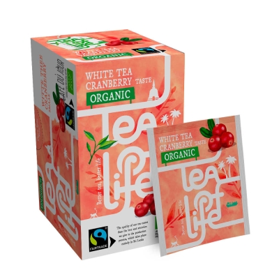 Té Blanco Arándanos - Orgánico y de Comercio Justo - Tea of Life - 25 bolsitas de té