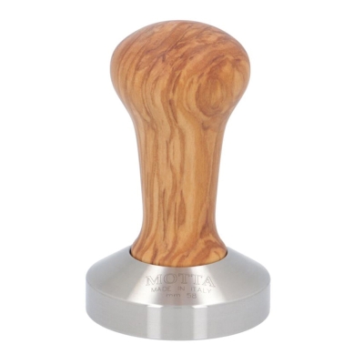 Tamper de café Motta - 58 mm - acero inoxidable / madera de olivo