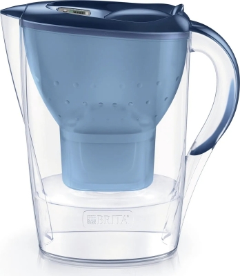 Brita - Jarra filtradora de agua Marella Azul XL + 1 cartucho Maxtra 3,5L
