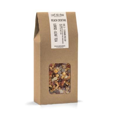 Cóctel de melocotón - té de frutas 100 gramos - Café du Jour té suelto