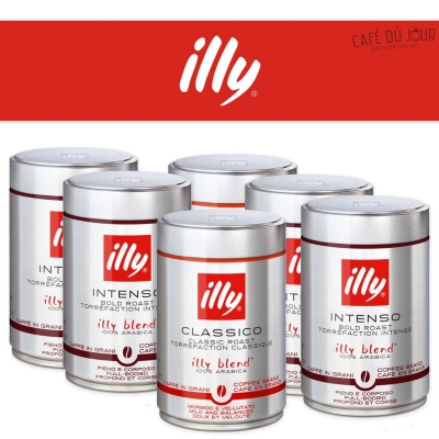 illy paquete mixto automontaje - café en grano - 6 x 250g