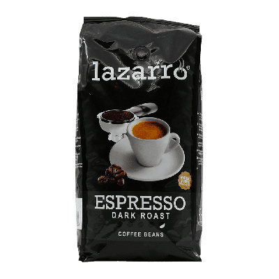 Lazarro espresso dark roast - café en grano - 1 kilo