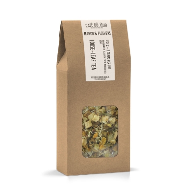 Mango y flores - Té de frutas 100 gramos - Café du Jour té a granel