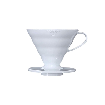 Gotero Hario V60 - plástico blanco - tamaño 02