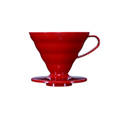 Gotero Hario V60 - plástico rojo - tamaño 02