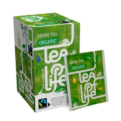 Té verde - Orgánico y de Comercio Justo - Tea of Life - 25 bolsitas de té