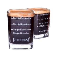 JoeFrex Vaso para café expreso - con marcas para ajustar la máquina - 1 pieza