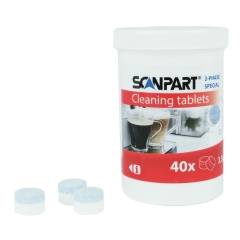 Scanpart - Tabletas de limpieza de 2 fases - 40 unidades