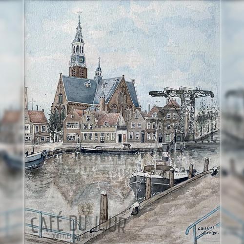 Kerkeiland en Maassluis pintado por Cees Bregman